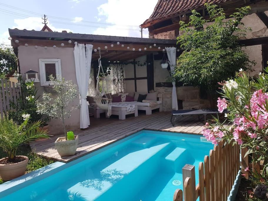 Romantisches Rosencottage Hofheim in Unterfranken المظهر الخارجي الصورة